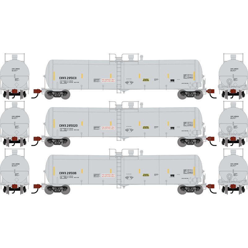 N ATH 30K Ethanol Tank Car, CHVX #295016/295020/295031 (3)