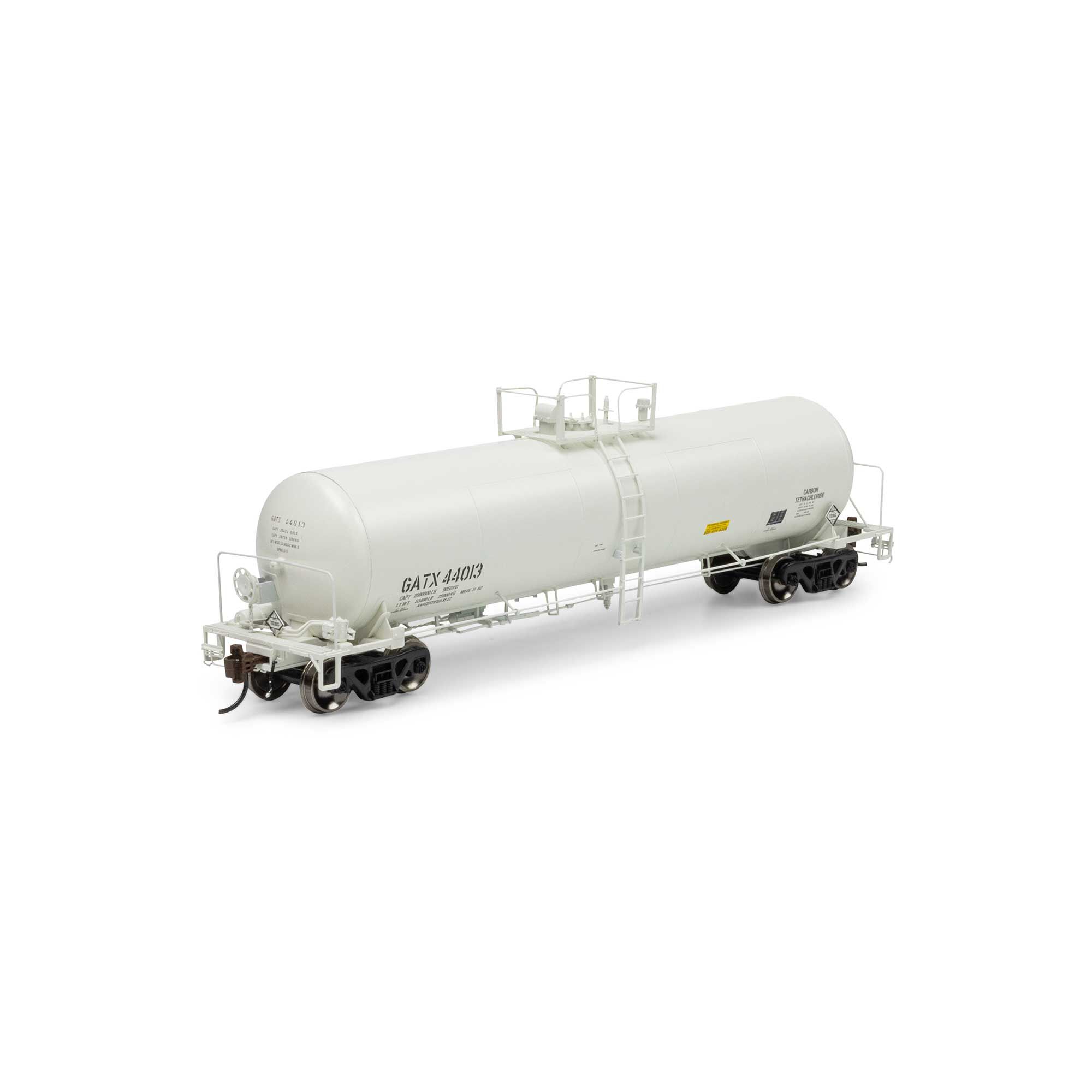 HO GATC 20K Gallon Tank Car, GATX White #44013 Model Train