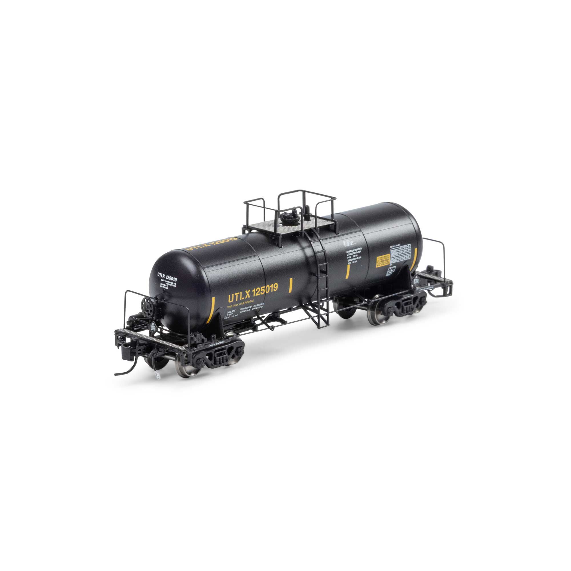 N 13K Gallon Acid Tank Car, UTLX #125019 Model Train | Athearn