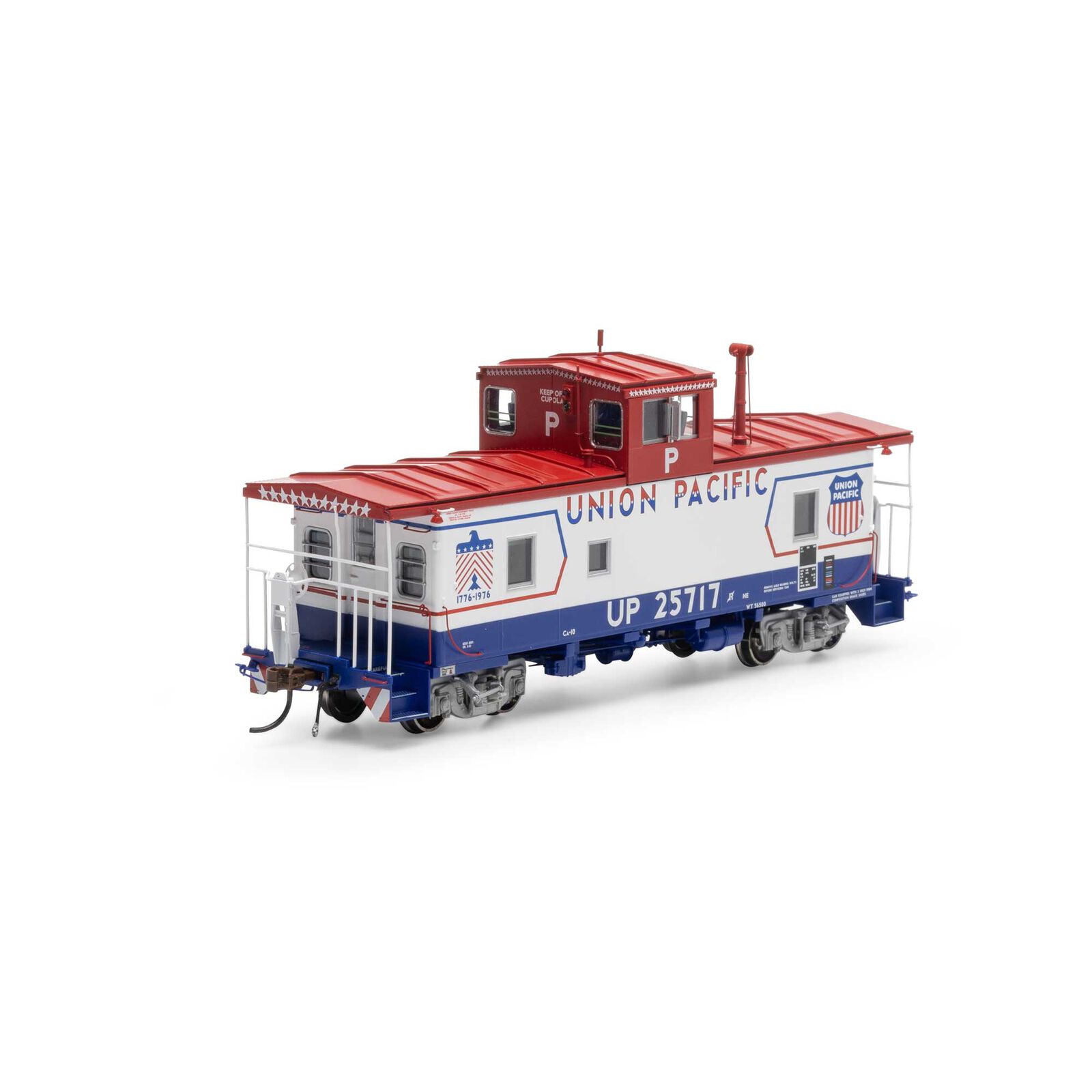 HO ICC Caboose CA-10 with Lights & Sound, UP #25717