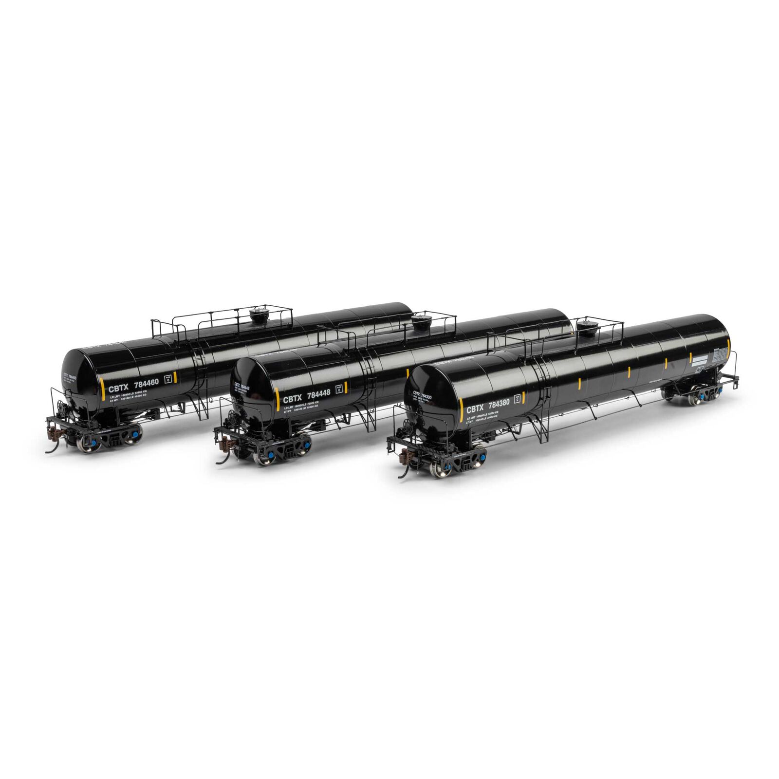 Athearn Genesis HO UTC 33K LPG Tank Car- Late, CBTX #784380/784448/784460 (3)