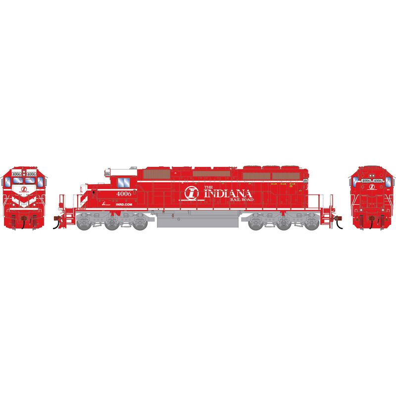 Athearn HO ATH SD40-2 Locomotive w/DCC & Sound, INRD #4006
