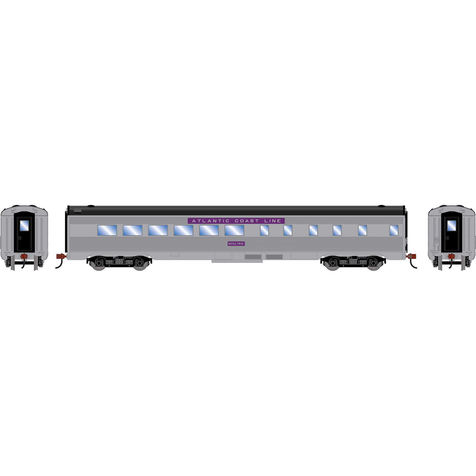 HO RND Streamline Diner Car, ACL 'Moultrie'