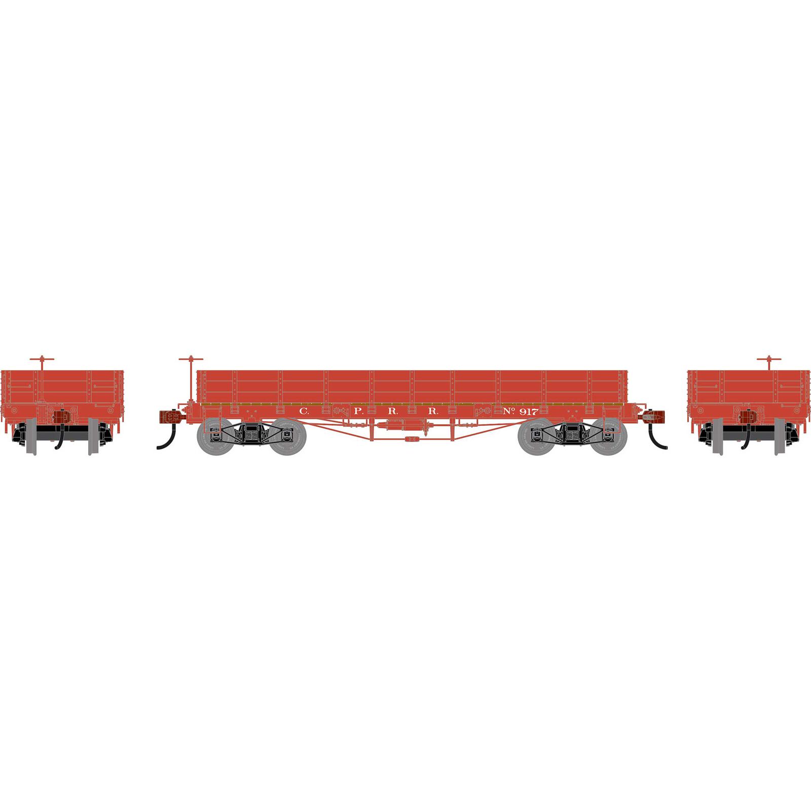 HO ATH 36' Low Side Gondola w/ Drop Gates, CPRR #917