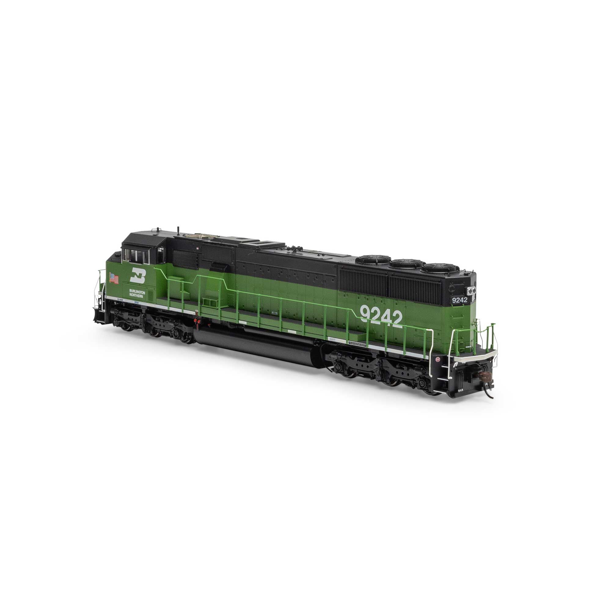 Athearn HO SD60M Tri-Clops Locomotive with DCC & Sound, BN #9242