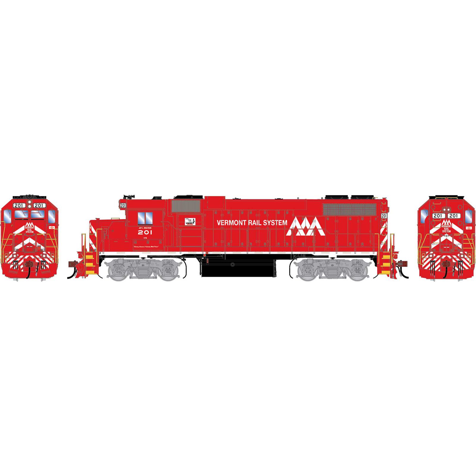 Athearn Genesis HO GEN GP38-2 Locomotive, VTR #201