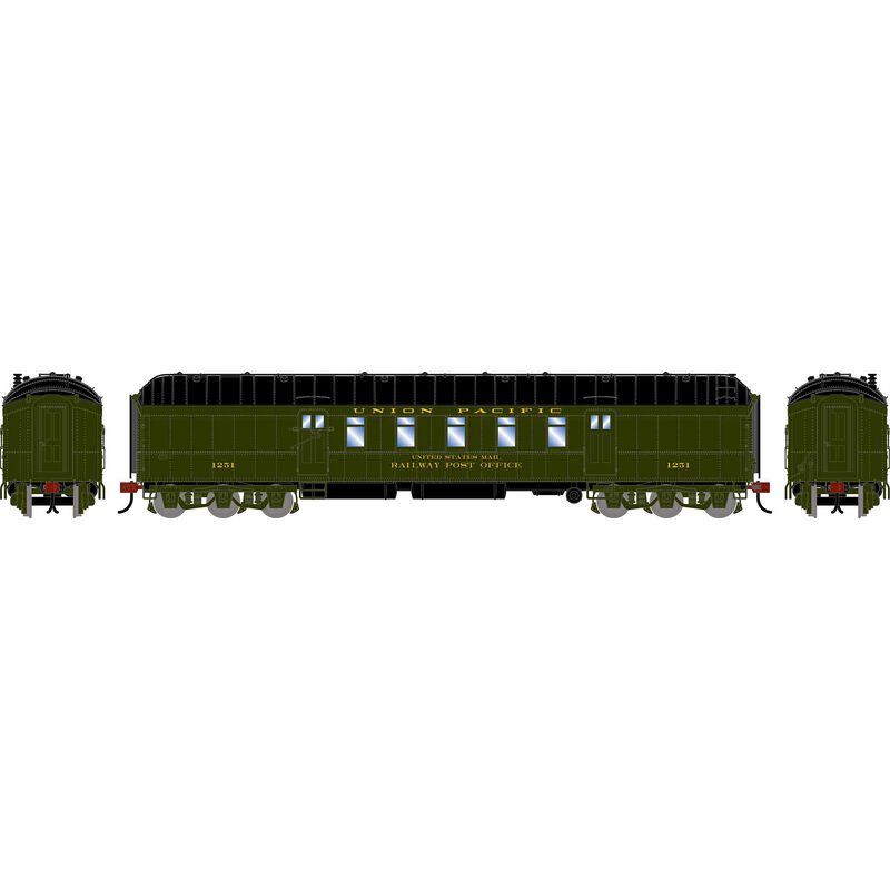 HO ATH 60' Pullman Common Standard Postal Car, UP #1251