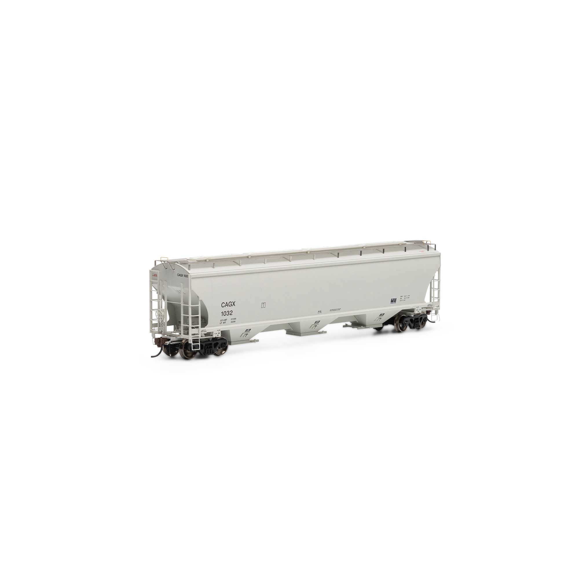 Athearn HO Trinity 3-Bay Hoppers, CAGX #1032 Model Train | Athearn