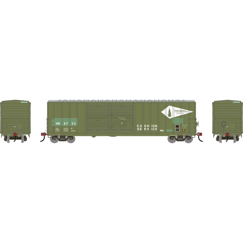 HO 50' Offset Double Door Boxcar Primed For Grime, MR Ex-CPLT #8733