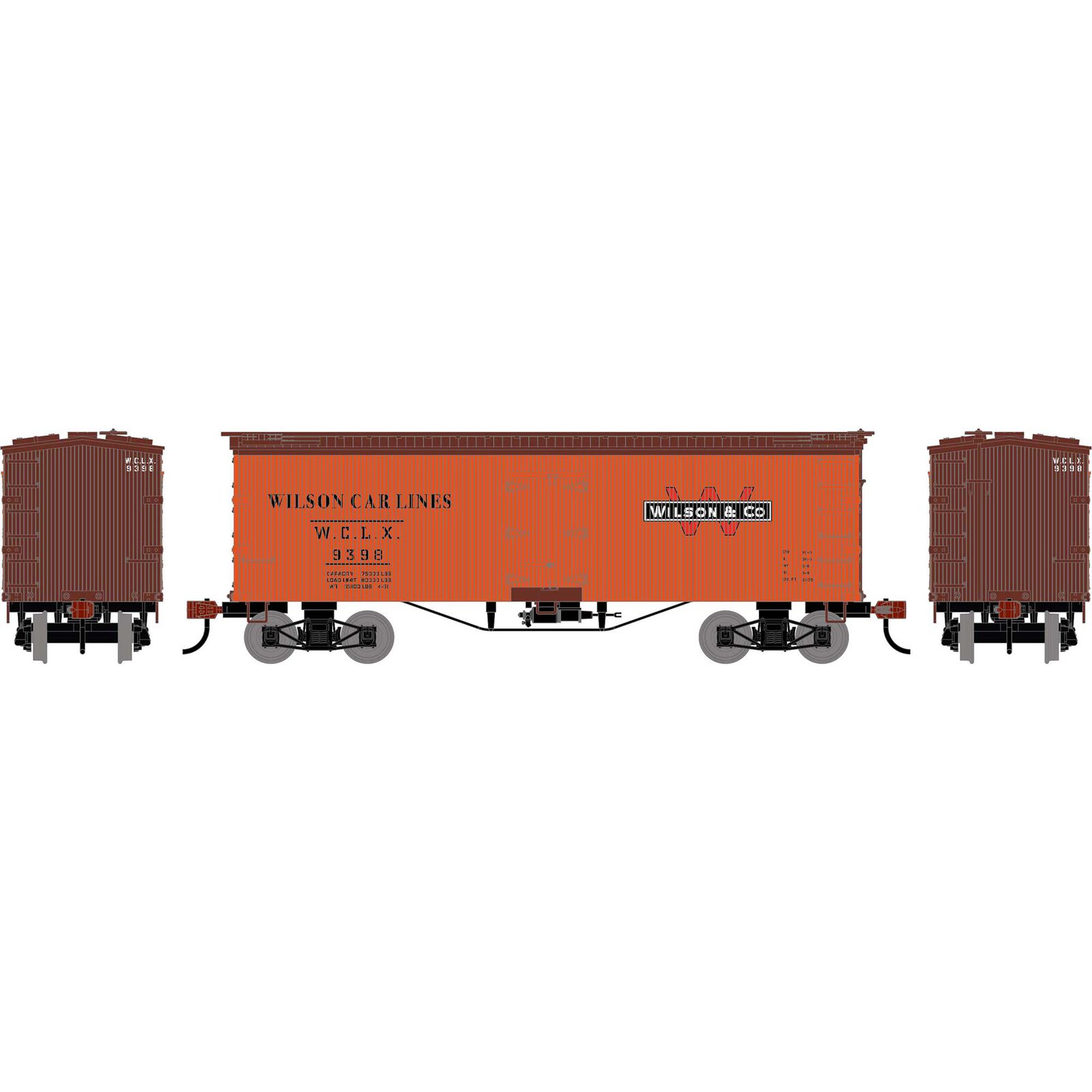 HO RND 36' Wooden Reefer, WCLX #9398