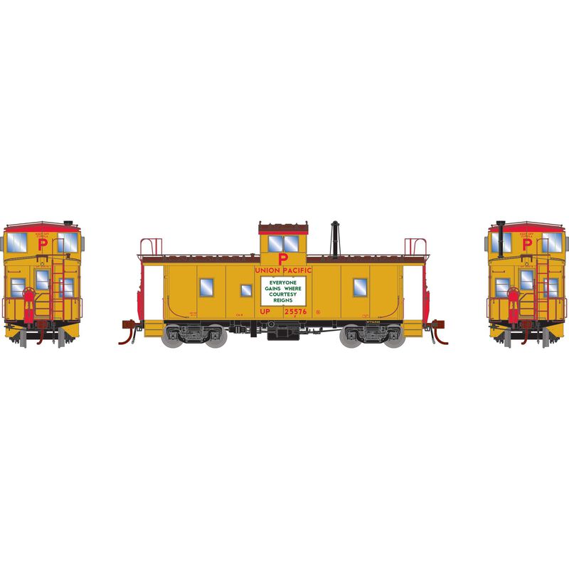 HO CA-8 Early Caboose with Lights UP #25576
