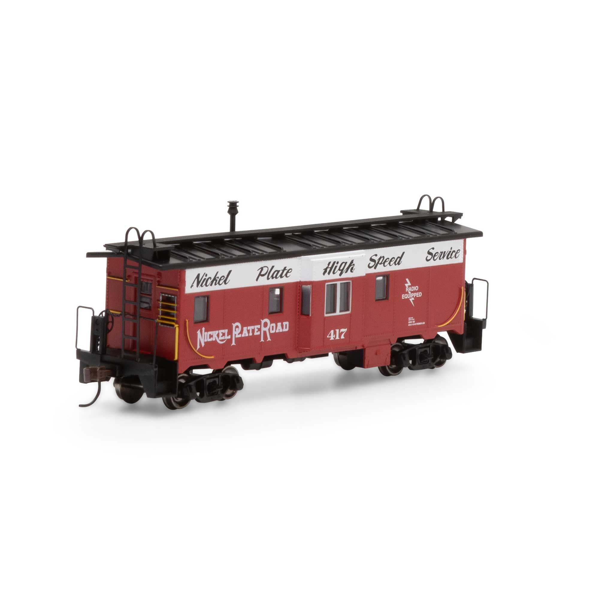 HO Bay Window Caboose, NKP #417 Model Train | Athearn | Athearn