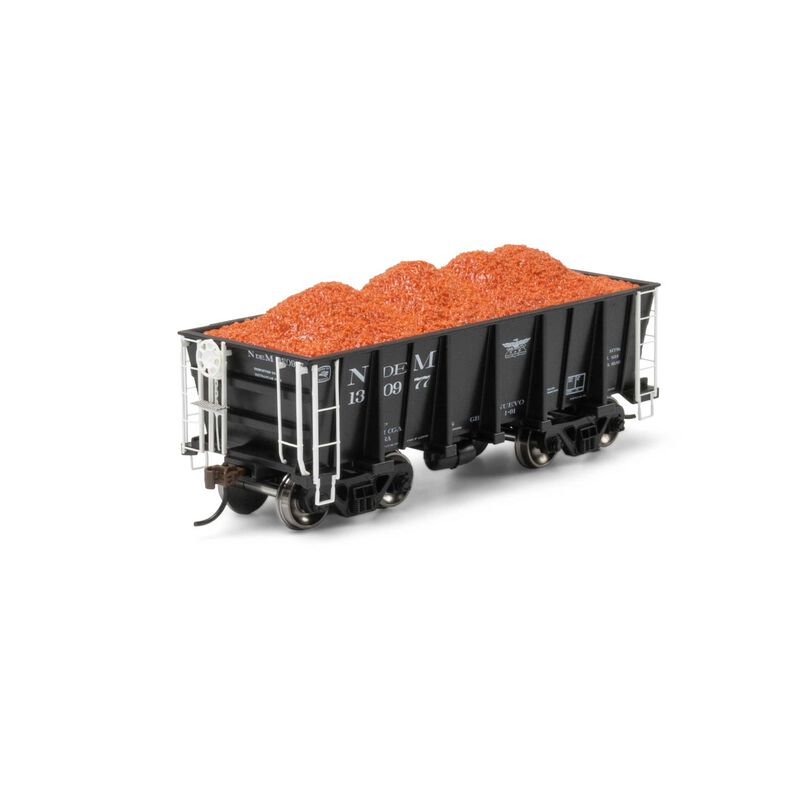 HO 26' PC&F Ore Car Tight-Bottom Low Side with Load, NDM #130977