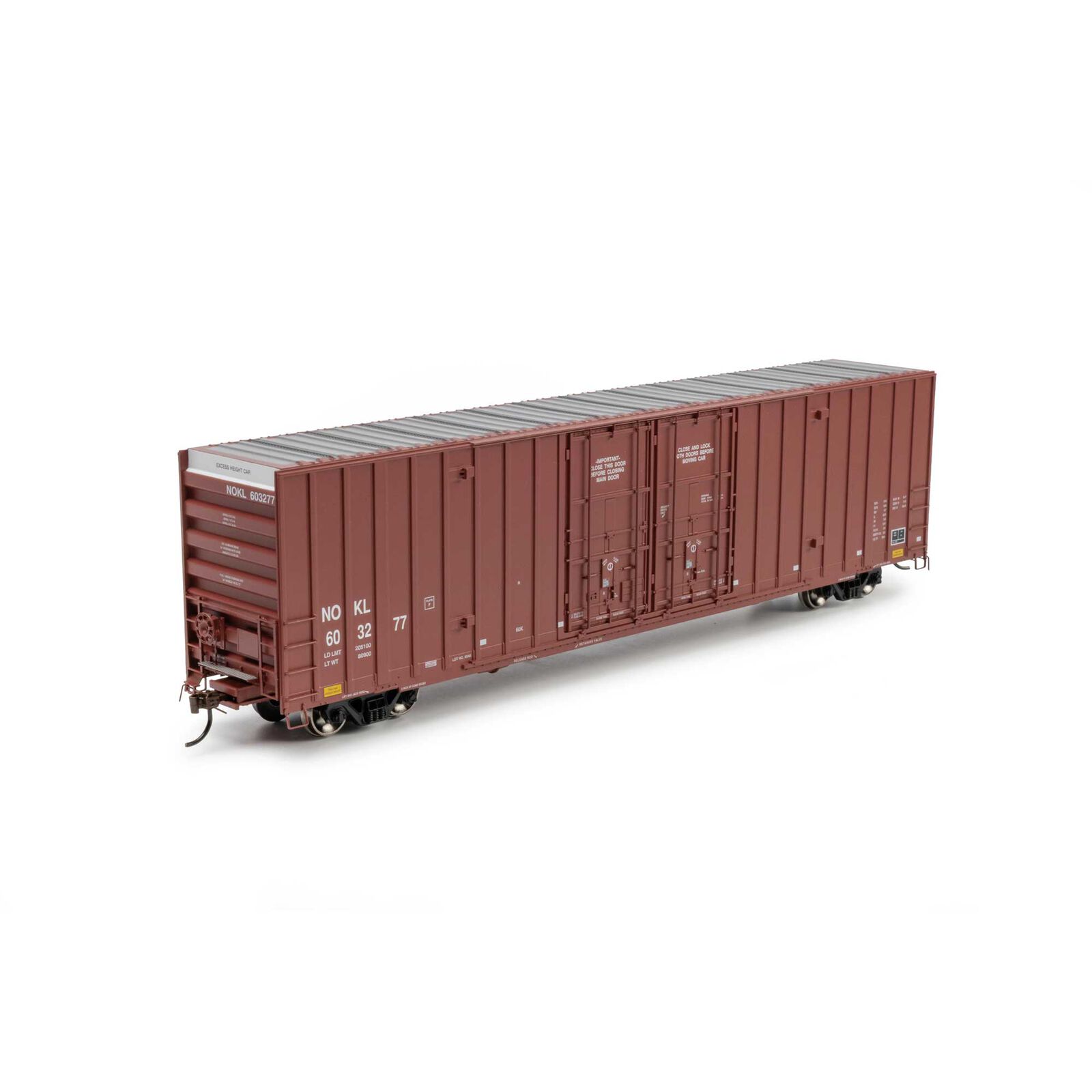 Athearn HO ATH 60' Gunderson High Cube Double Door Box Car, NOKL #603277