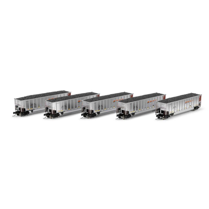 Athearn N ATH Bethgon Coalporter w/Coal Load, BNSF #671160/671176/671186/671212/671317 (5)