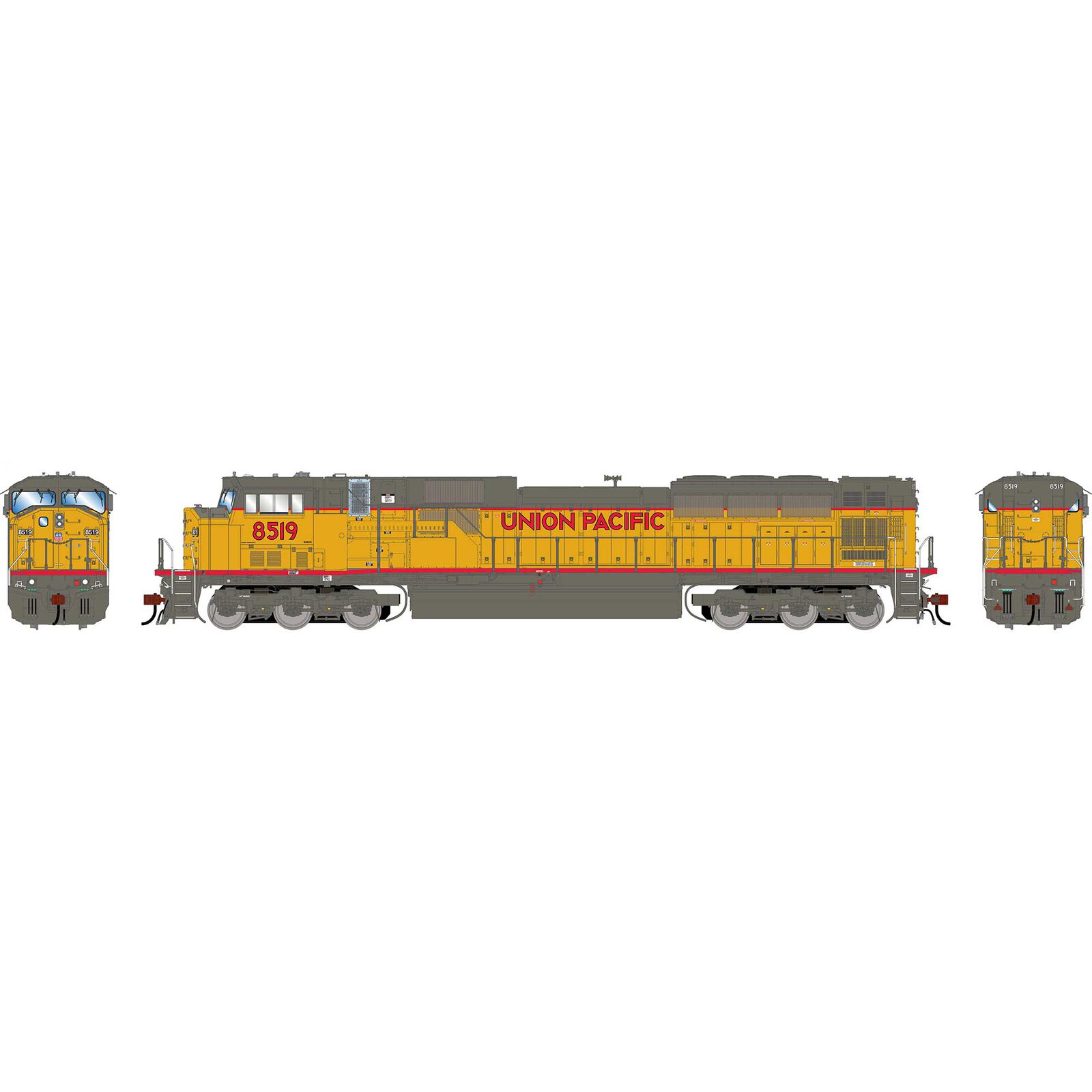 HO GEN SD90MAC-H PH I Locomotive, UP #8519