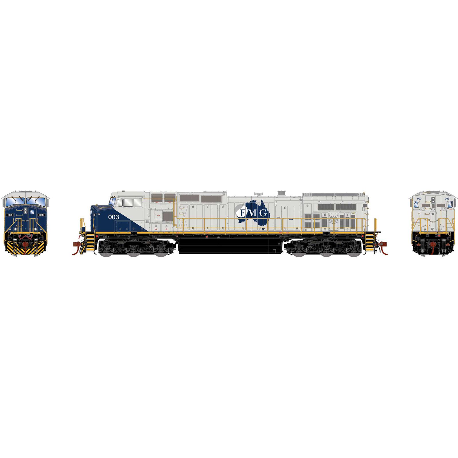 Athearn HO G2 Dash 9-44CW, FMG #003