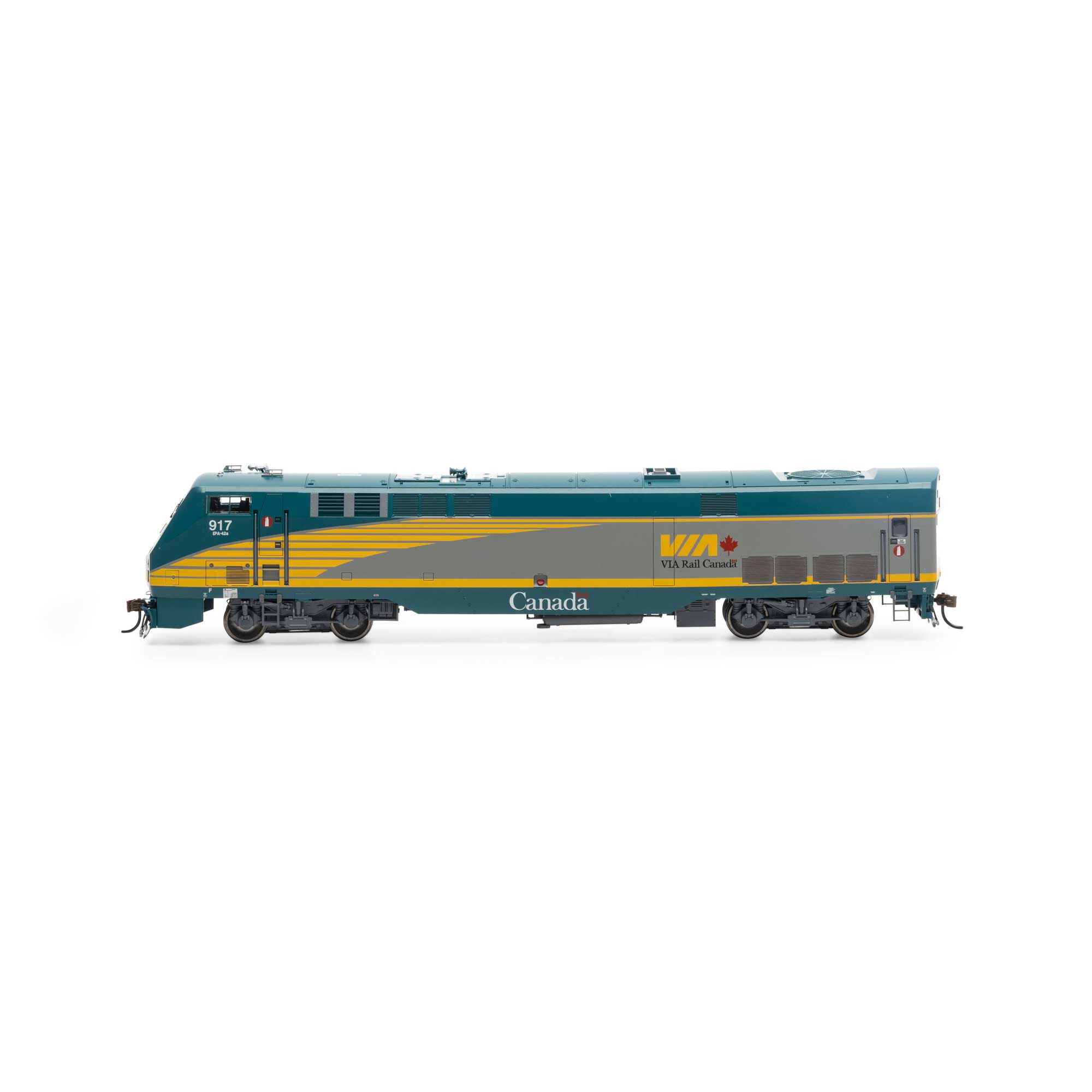 HO AMD103/P42DC with DCC & Sound, VIA #917 Model Train | Athearn