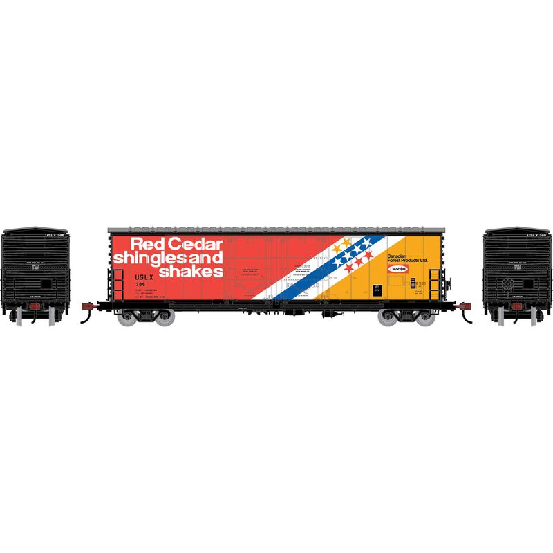 Athearn HO ATH 50' Evans Double Plug Door Box Car, USLX #386