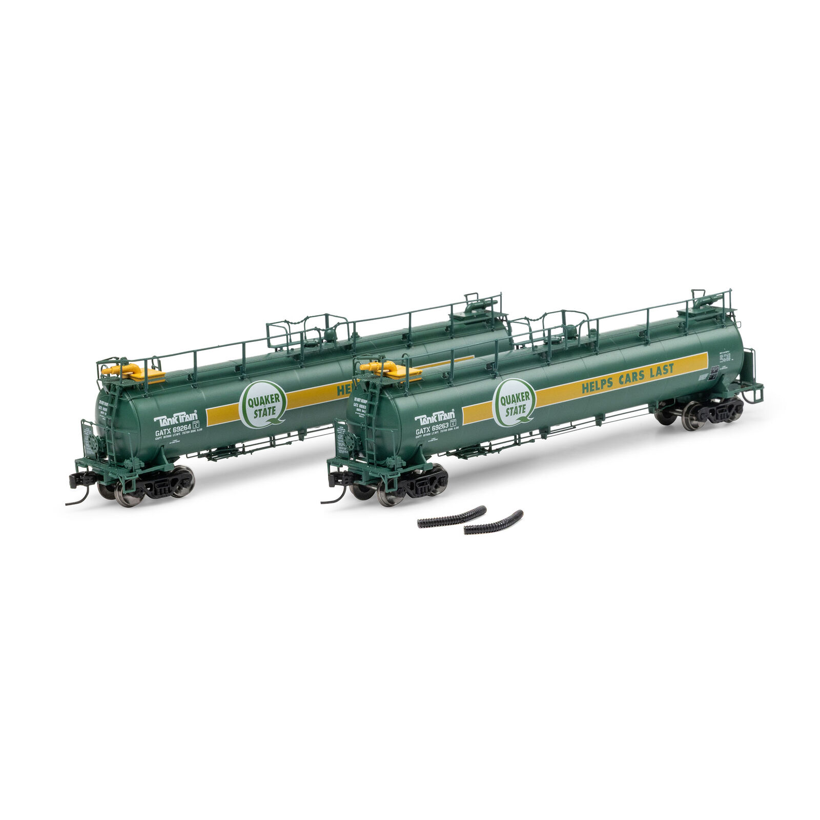 N TankTrain Intermediate, GATX Quaker State #69263/69264 (2)