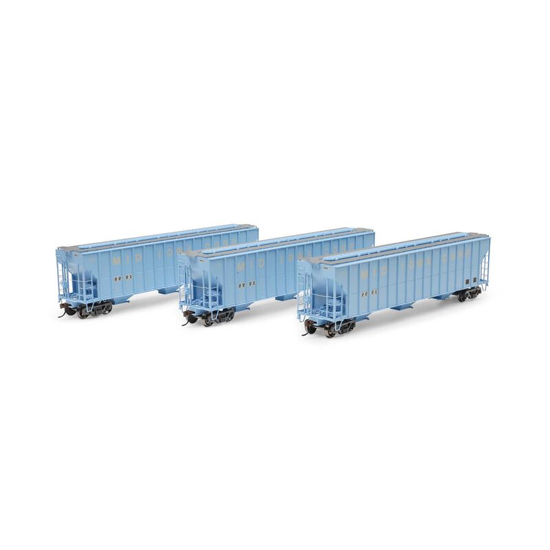 HO FMC 4700 Covered Hopper, RRRX Primed For Grime #2128 / 2132 / 2137 (3)