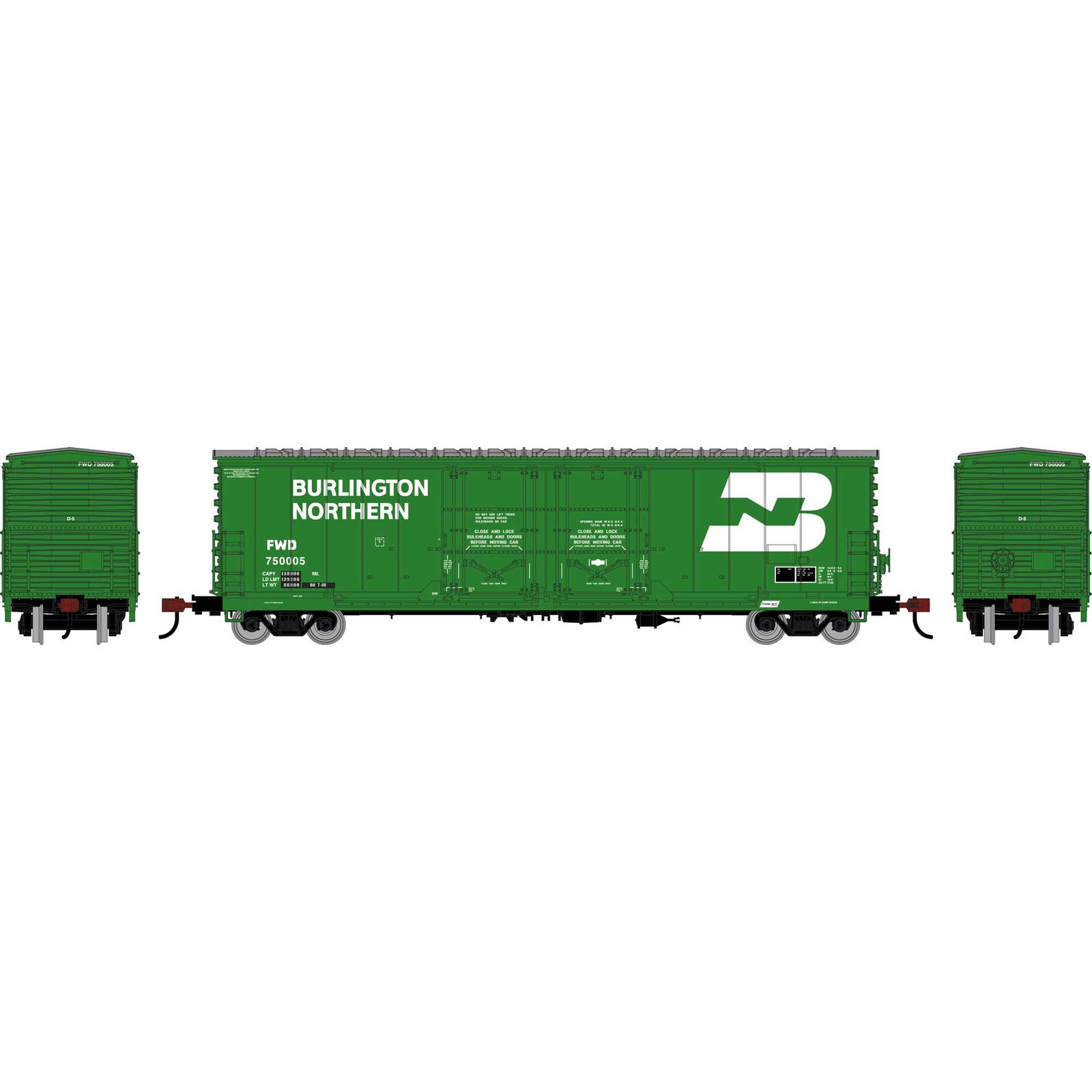 Athearn HO ATH 50' Evans Double Plug Door Box Car, FWD #750005