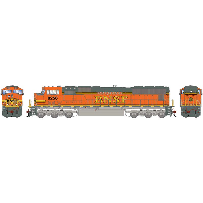 Athearn Genesis HO GEN SD75M Locomotive w/DCC & Sound, Primed For Grime BNSF #8256
