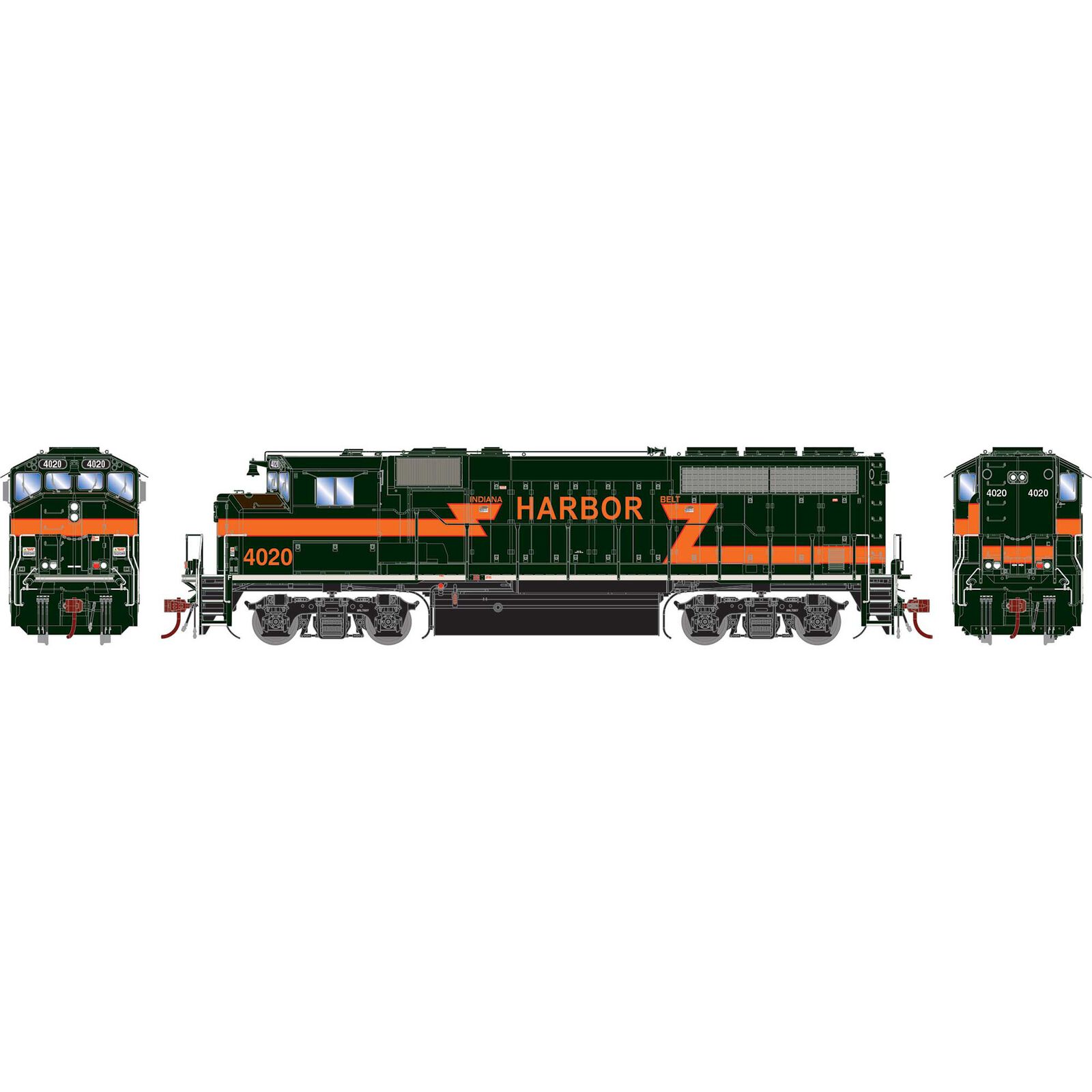Athearn HO GP40-2L, Indiana Harbor Belt #4020