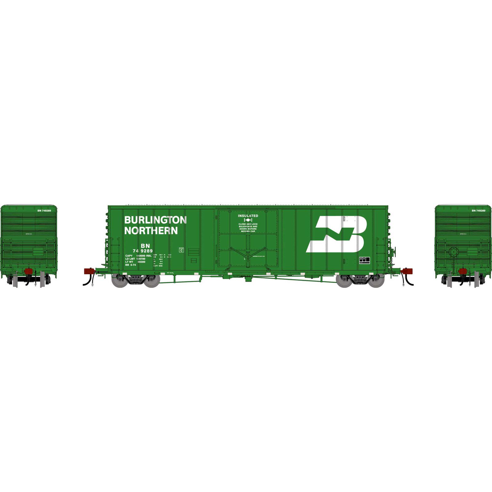 Athearn Genesis HO GEN 50' PC&F Box Car w/10'6" Plug Door, BN #749289