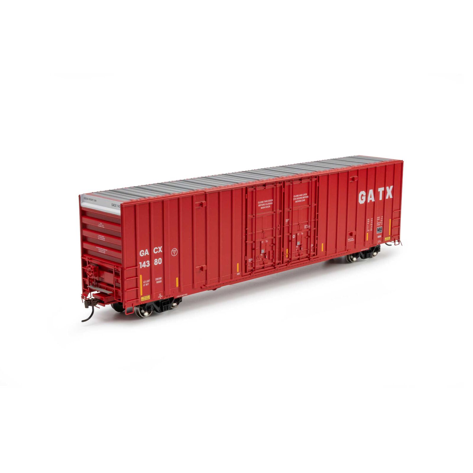 Athearn HO ATH 60' Gunderson High Cube Double Door Box Car, GACX #14380