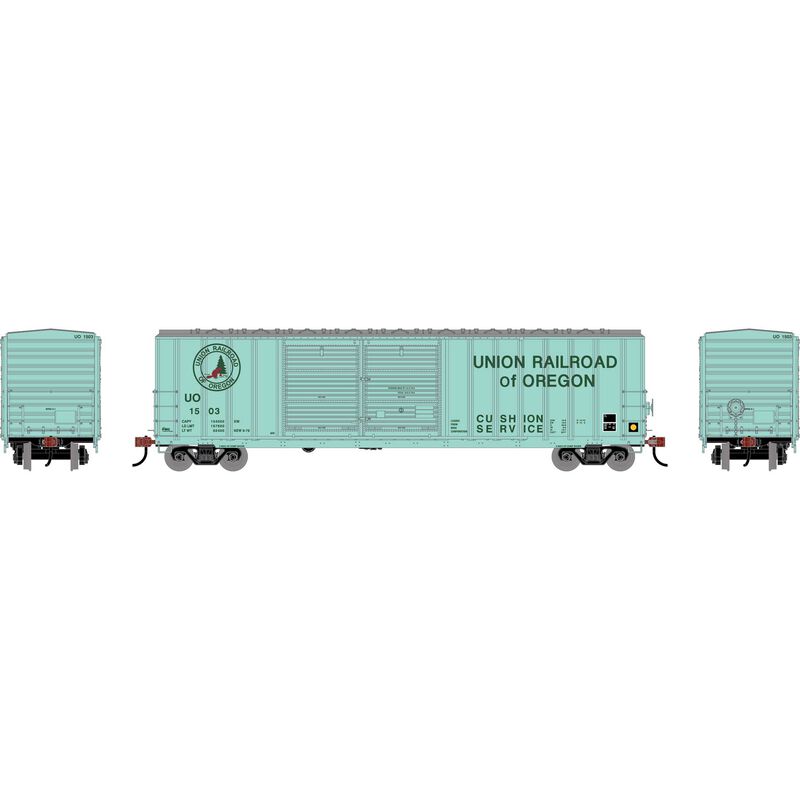 HO 50' FMC 5077 DD Offset Box Car, UO #1503