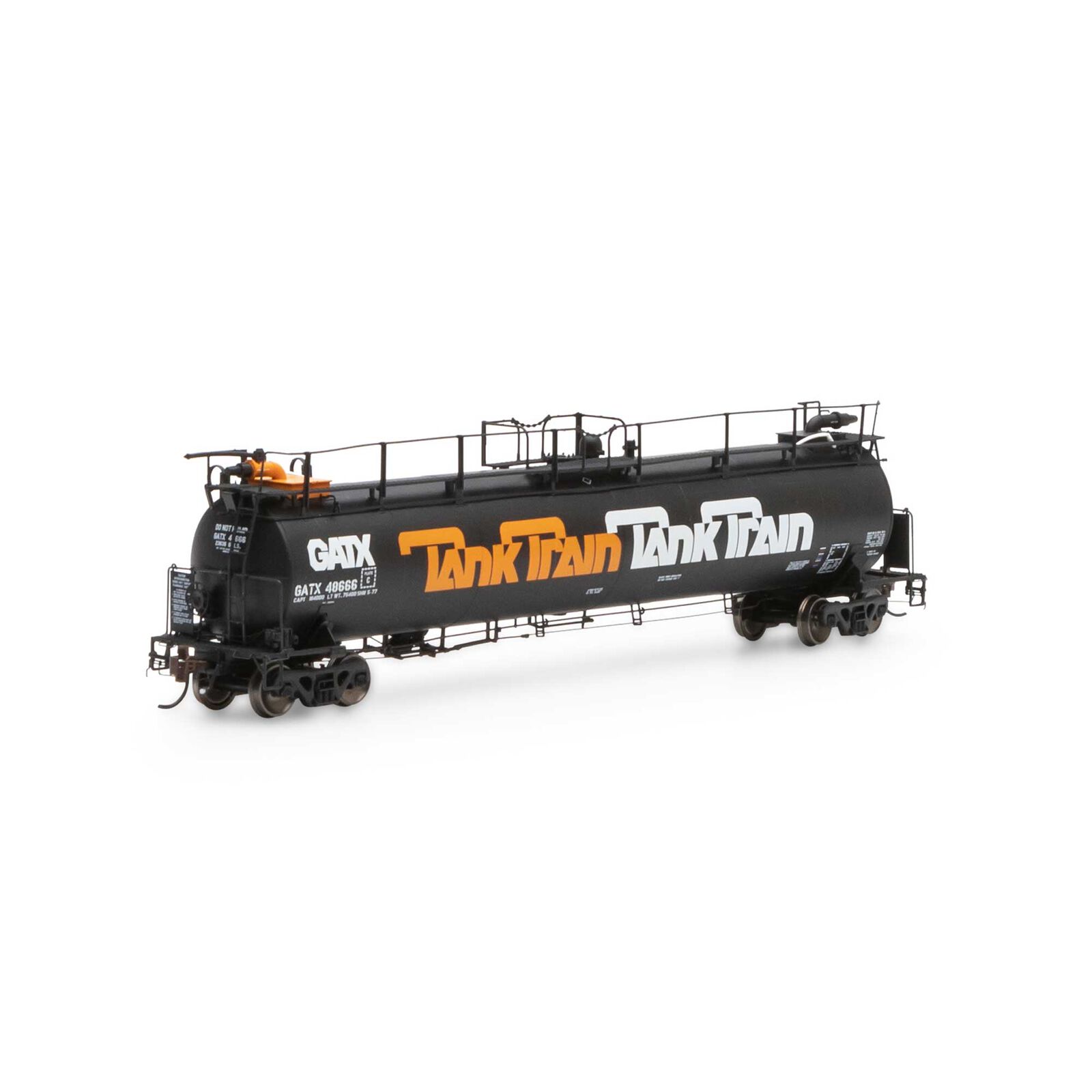 HO TankTrain Intermediate,GATX/Orange Letter#48666