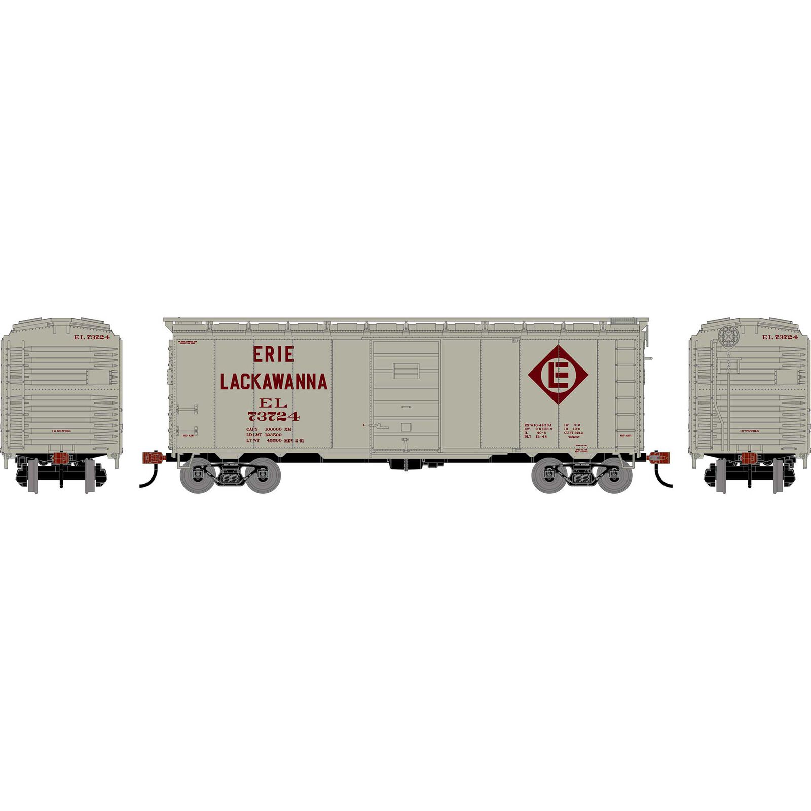 HO ATH 40' Superior Door Box Car, EL #73724