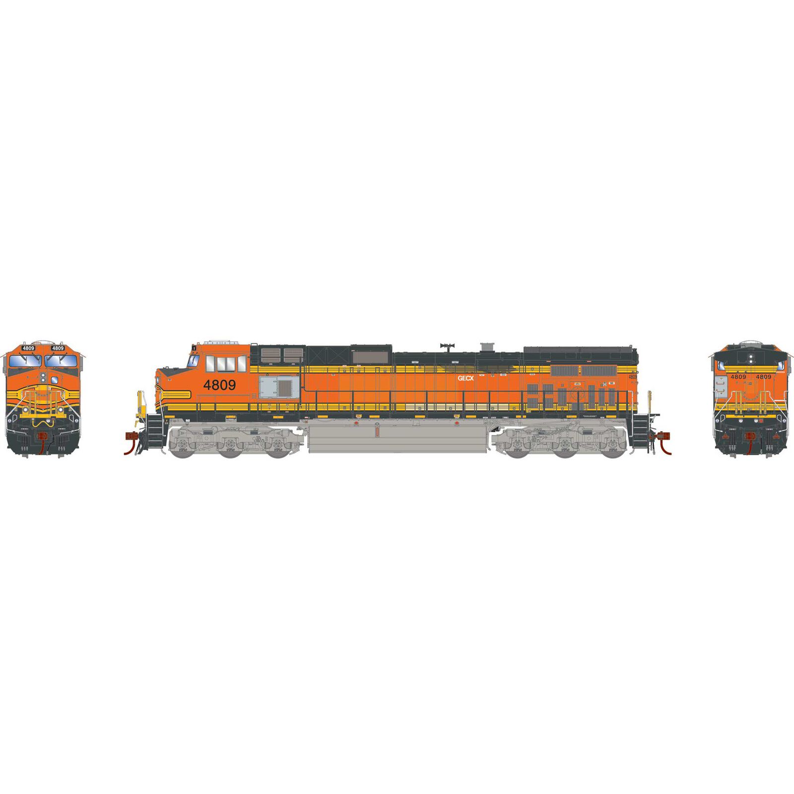 HO Dash 9-44CW Locomotive with DCC & Sound, GECX #4809