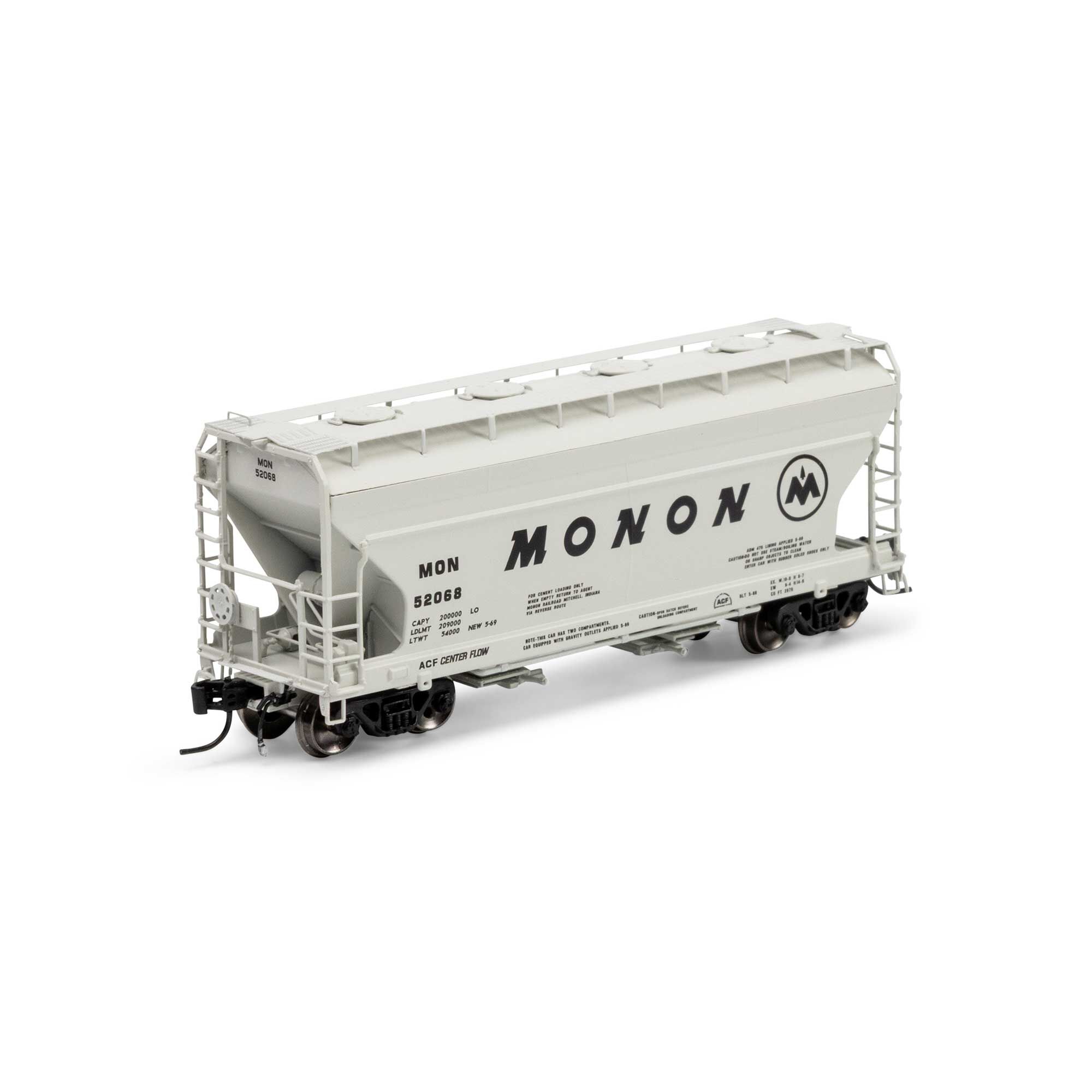 Athearn Genesis N ACF 2970 Covered Hopper, MON #52068 Model Train