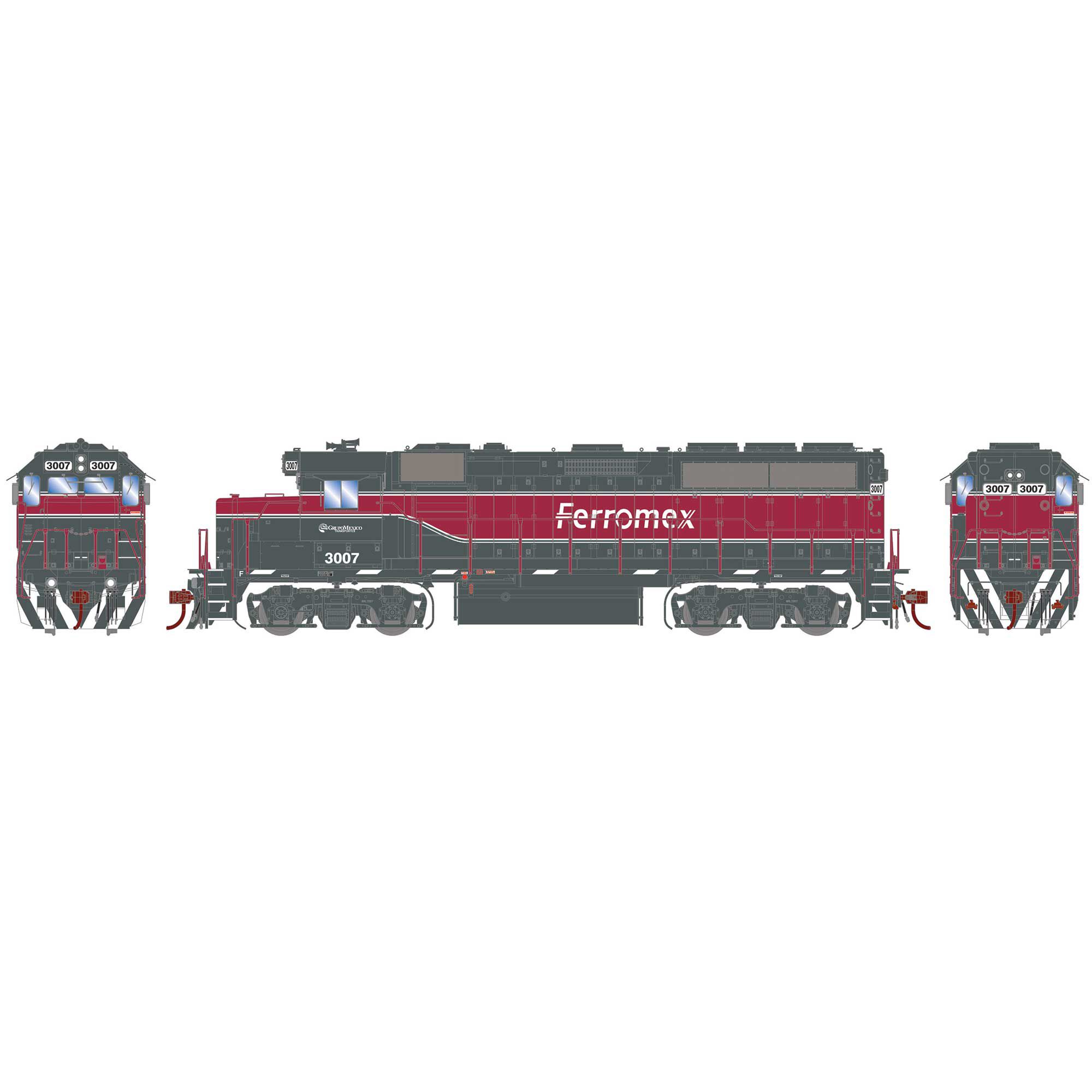 「Ferromex」「Athearn」♥️期間限定出品 Athearn HO GP40-2, Ferromex #3007 Model Train | Athearn | Athearn