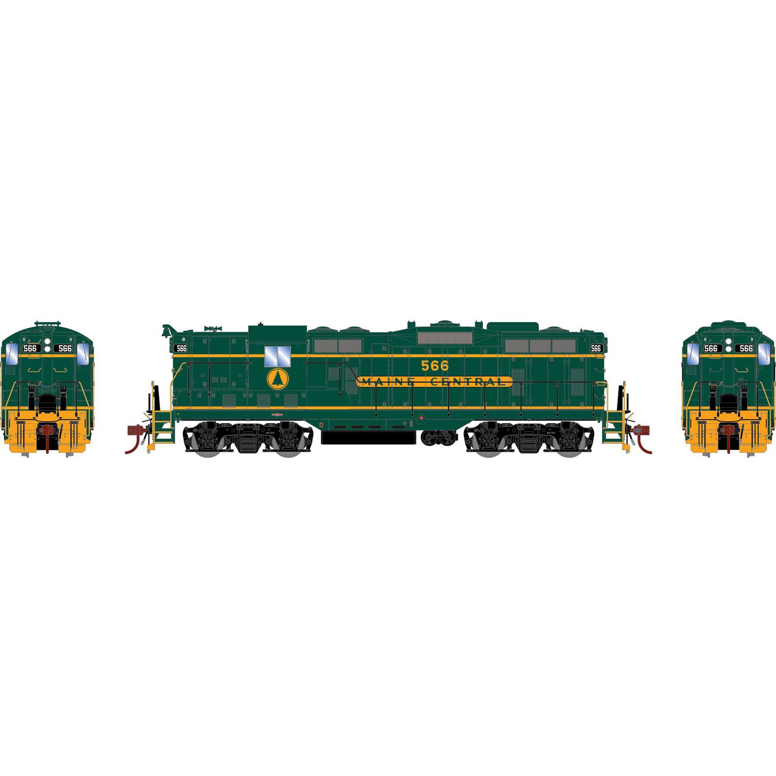 HO GP7 Locomotive, MEC #566