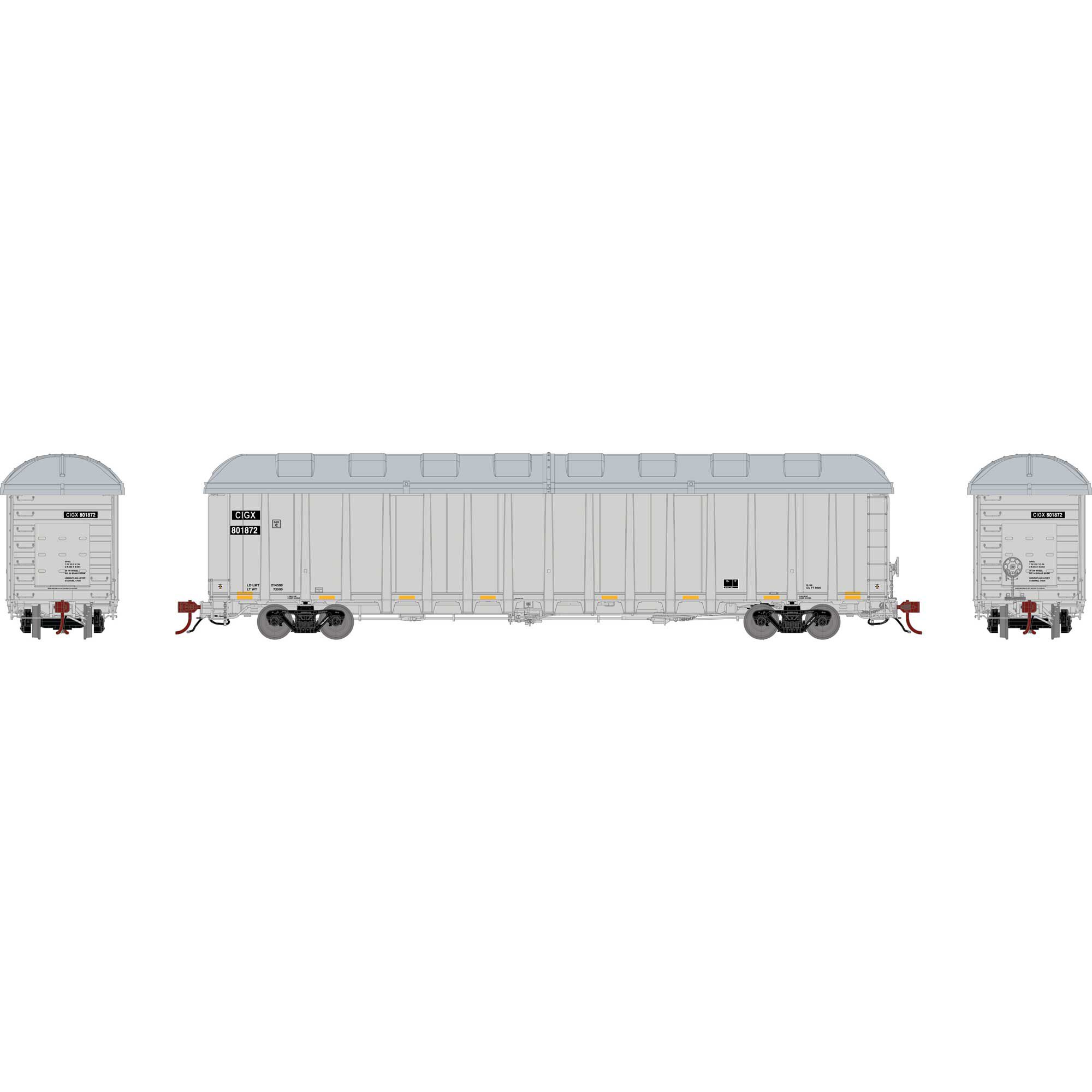 Athearn N NSC 6400 Gondola with Load, CIGX #801872 Model Train