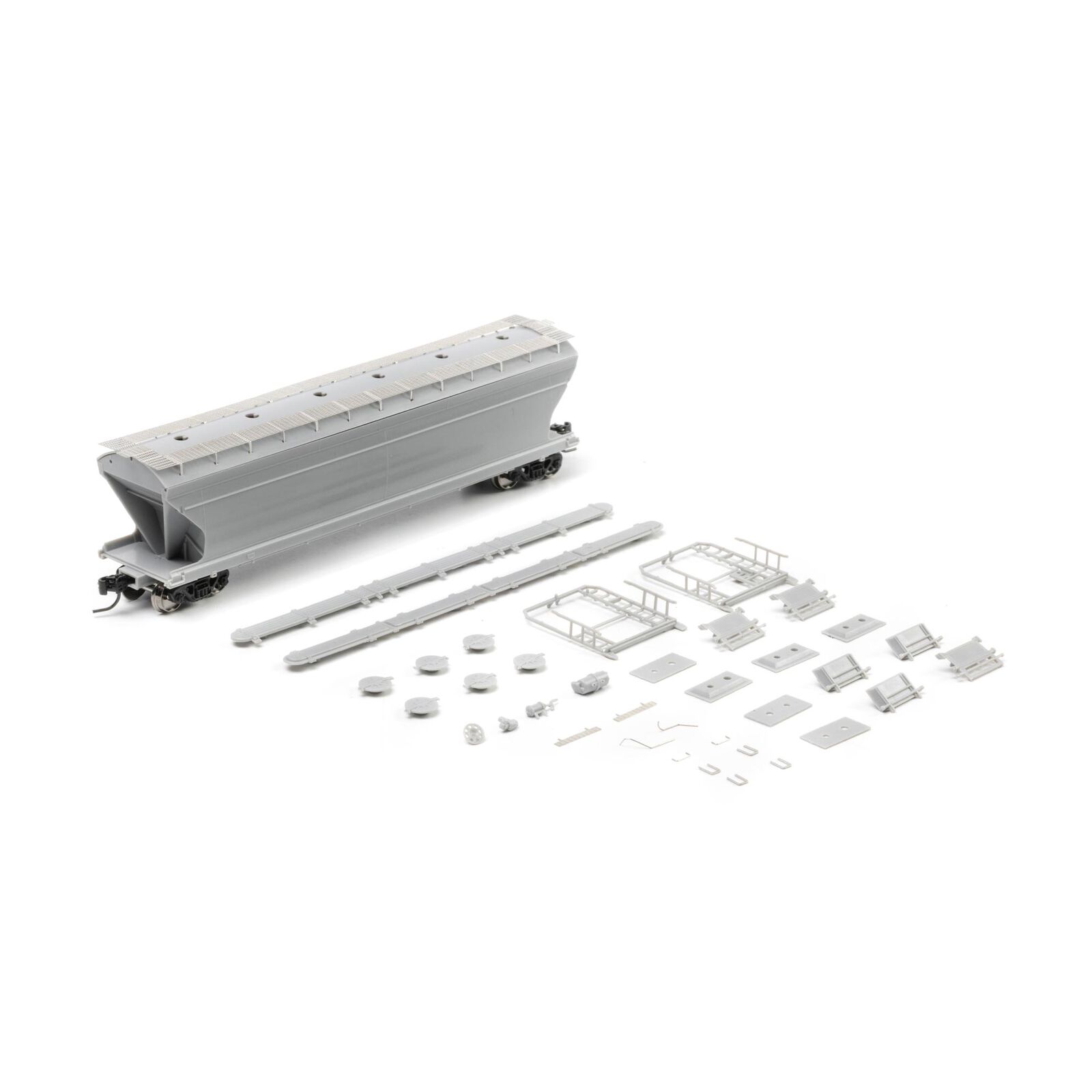Athearn Genesis N ACF4600 Covered Hoppers, Undecorated Phase I Low Brake