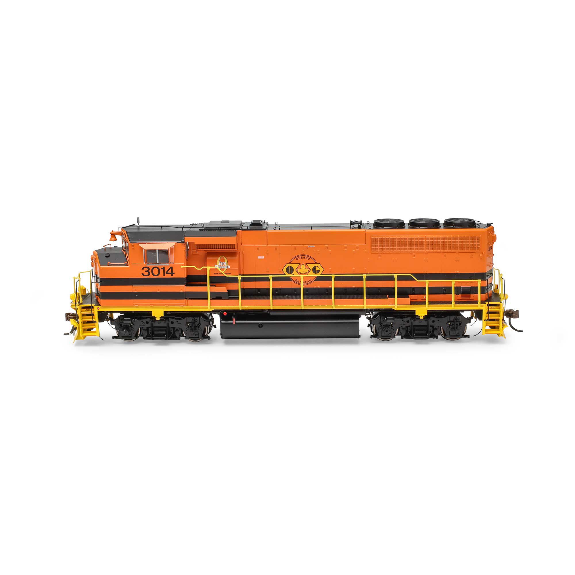 HO GP40P-2 Locomotive with DCC & Sound, QGRY #3014 Model Train
