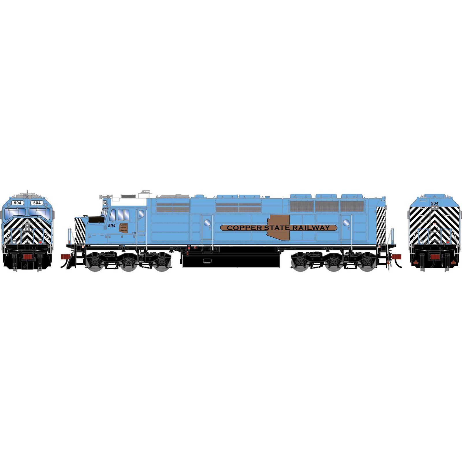 HO GEN F45 Locomotive w/DCC & Sound, Legendary Liveries CSR #504