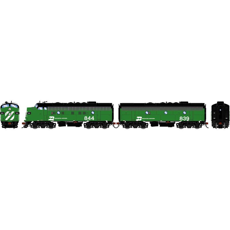 HO GEN F9A/F9B Locomotive, BN 'Freight' F9A- #844 F9B- #839