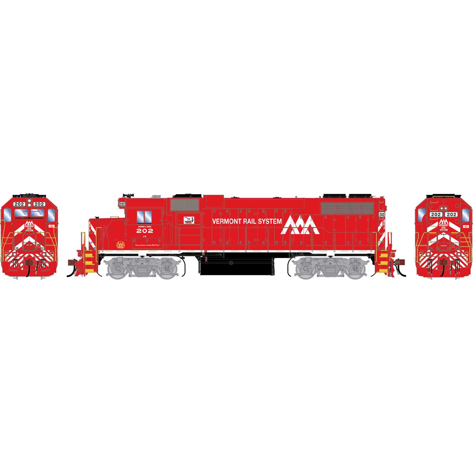 Athearn Genesis HO GEN GP38-2 Locomotive, VTR #202