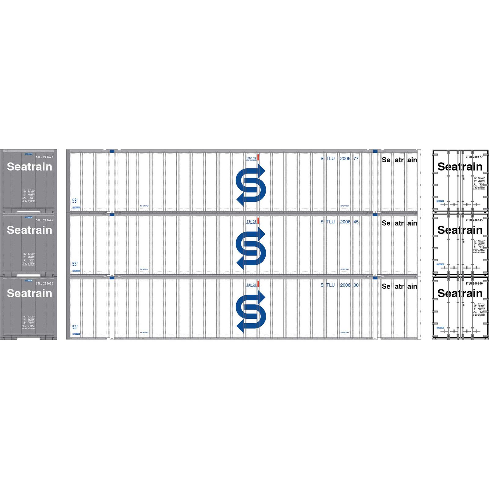 N ATH 53' Stoughton Container, STLU #200600/200645/200677 (3)