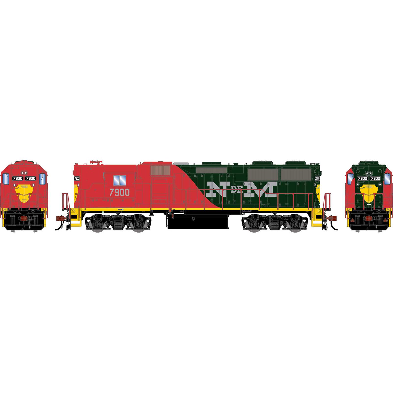 HO GEN GP49 Locomotive w/DCC & Sound, Legendary Liveries NDEM #7900