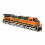 HO GE Dash 9-44CW Locomotive with DCC & Sound, BNSF Heritage I #960