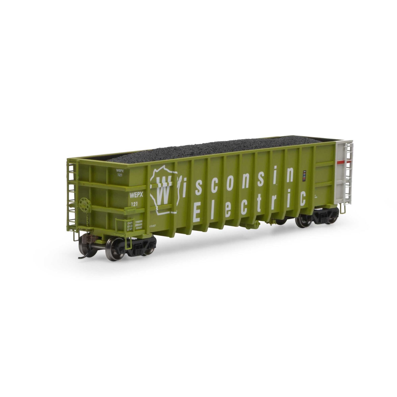 HO RTR Thrall High Side Gondola with Load, WEPX #121