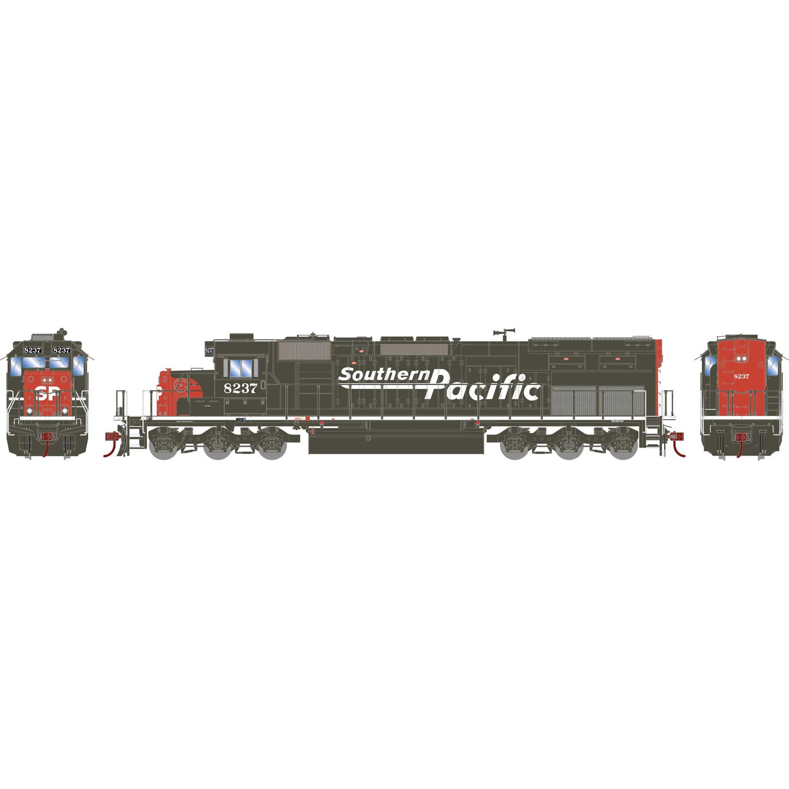 HO SD40T-2 Locomotive, SP/Speed Letter #8237