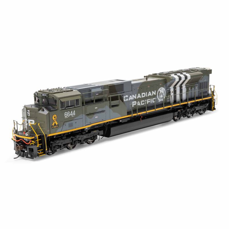 HO GEN EMD SD70ACU Locomotive with DCC & Sound, CP/Military Tribute #6644