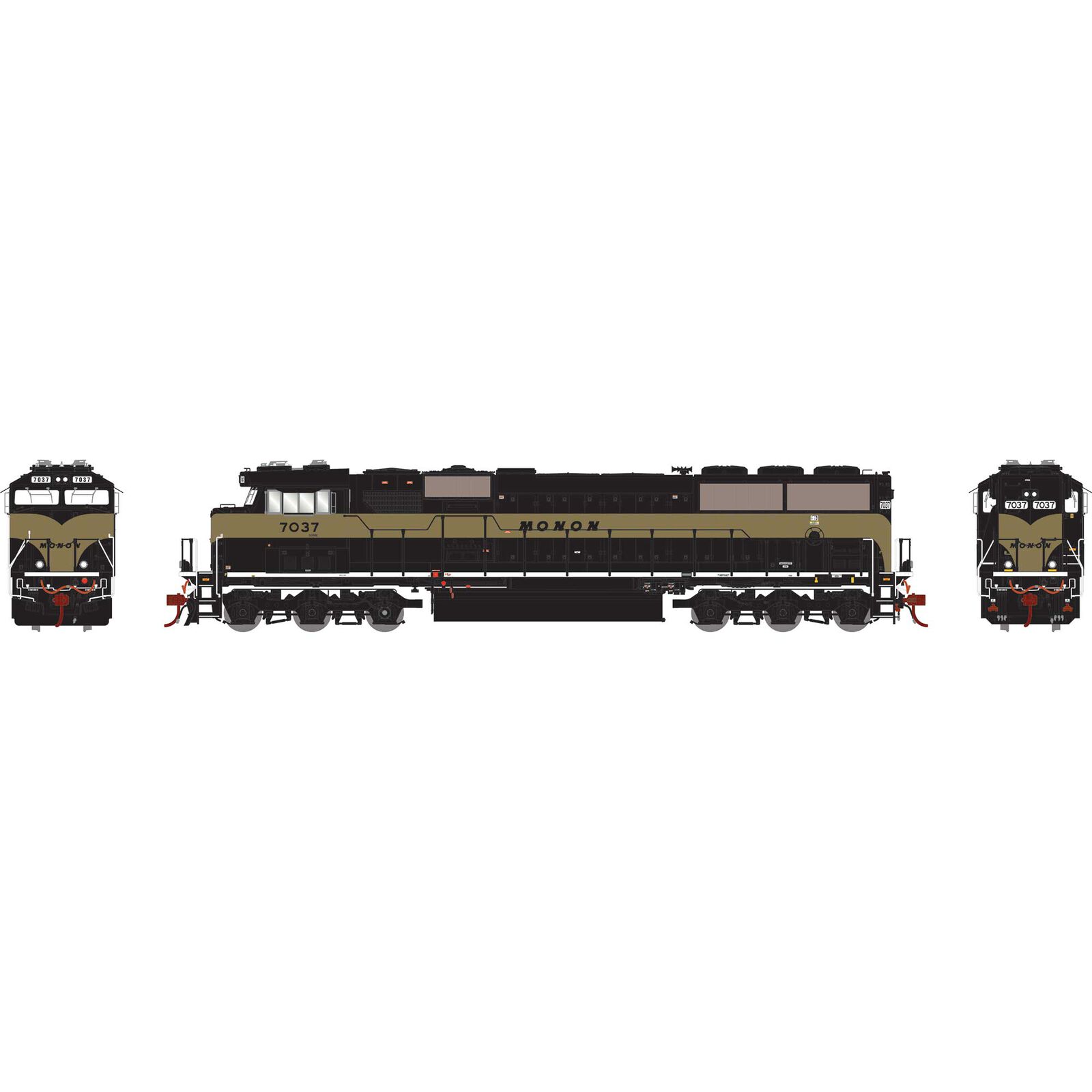 HO SD60E Locomotive, NS / Monon / Heritage #7037